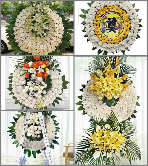 广东佛山市三水区西南街道南岸村花圈速递